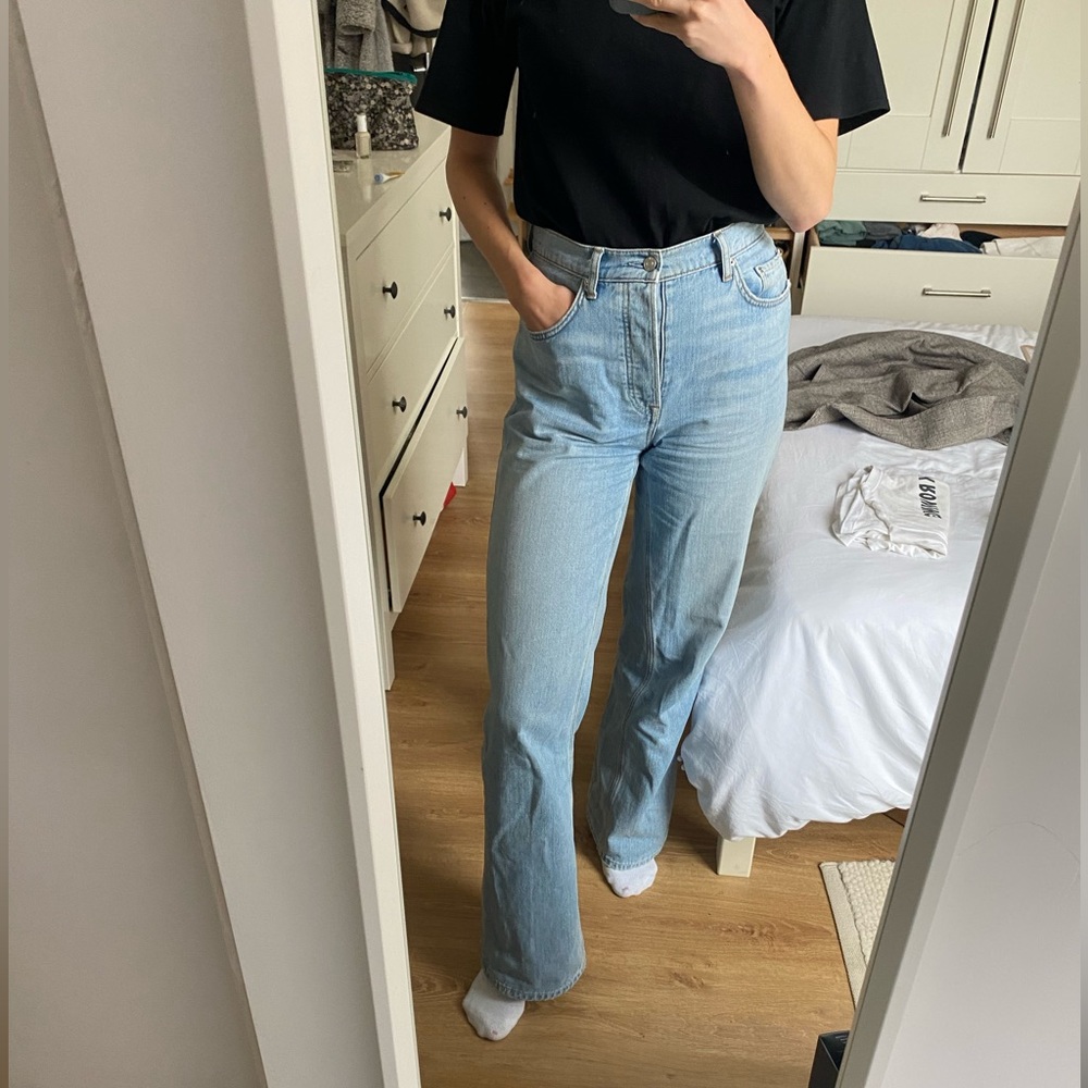 Grlfrnd Brooklyn high-rise wide-leg jeans w27/28/29